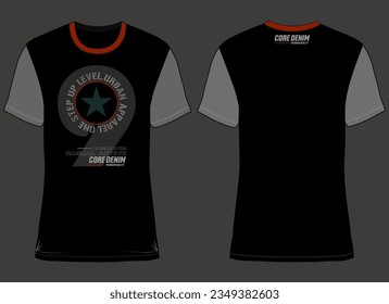 DISEÑO DE CAMISETAS T DE LA TIPOGRAFÍA DE VECTORES DE BORRACHA