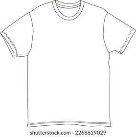 mock up white tshirt vector 