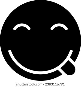 mocking glyph icon illustration vector