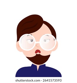 mocking, sad, cute expressions face illustration. emoticon face