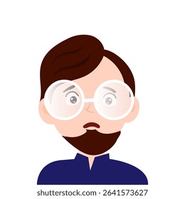 mocking, sad, cute expressions face illustration. emoticon face