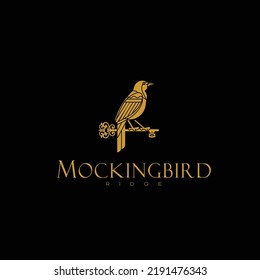 Mockingbird ridge gold classic logo.eps