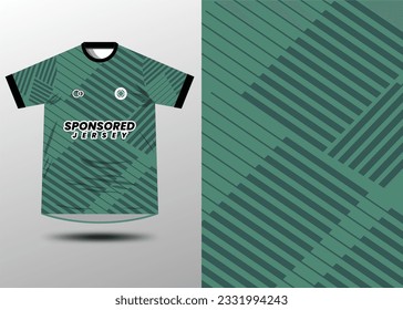 Mockup Background Jersey green Patern line Tshirt abstract texture for sports jersey, soccer, racing, gaming, motocross, cycling, downhill, leggings