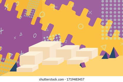 Fondo de recolección para la colocación de productos en un estilo minimalista moderno. Fondo/fondo de producto para publicidad/promoción de productos.