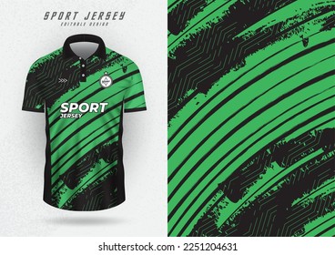 mockup background for sports jersey soccer running racing brush green