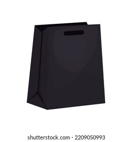 mockup black bag over white