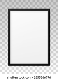 Mockup Black Frame Photo Shadow On Stock Vector (Royalty Free ...