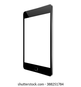 mockup black tablet similar to ipades isolated on white vector design