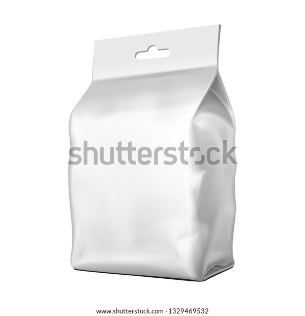 Download Mockup Blank Bag Pouch Snack Sachet Stock Vector Royalty Free 1329469532 PSD Mockup Templates