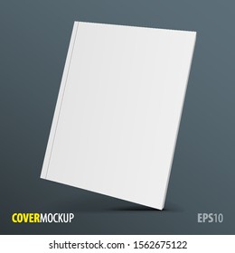 Mockup Blank Cover Of Magazine, Book, Booklet, Brochure. Illustration. Background. Mock Up Template Ready For Your Design. Vector EPS10