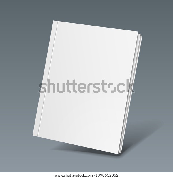 Mockup Blank Cover Of Magazine, Book, Booklet,\
Brochure. Illustration. Background. Mock Up Template Ready For Your\
Design. Vector EPS10