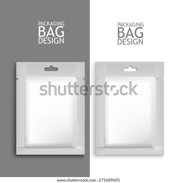 Download Mockup Blank Foil Packaging Sachet Tea Stock Vector Royalty Free 271689605