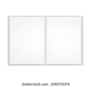 Mockup blank open book, template for design. Vector illustartion