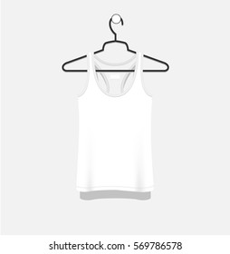 mock-up of blank white t-shirt, white background