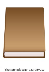  Mockup book. Closed book or diary with Mockup. Book with a blank cover for your text or images. template book with place for your content - vector full color picture.