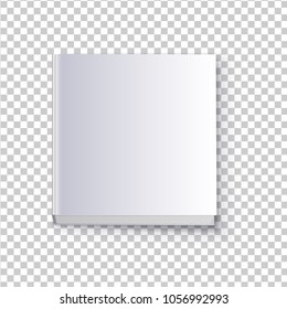 Mockup books template. Empty cover of square book, magazine, notebook, booklet or brochure.