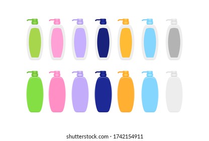 Plastikverpackung für die Musterflasche auf weißem Untergrund
