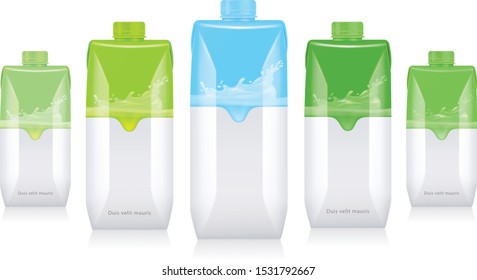 Mockup for carton packaging drinks. 