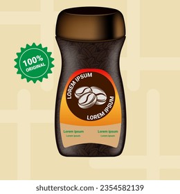 mockup coffee bottles can be used for advertising or packaging needs