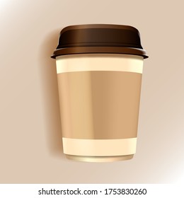 Mockup, Coffee Cup, ilustración vectorial