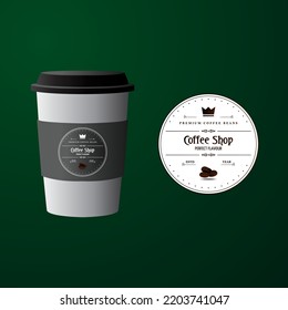 logotipo de café con diseño moderno