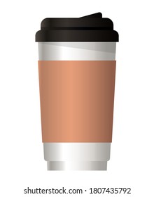 mockup coffee mug with cover of corporate identity and stationery design theme Vector illustration