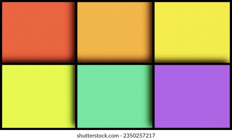 farbige quadratische Boxen mit Papierbumps, strukturierter Hintergrund