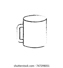 mockup of corporate ceramic mug template for branding identity and company blank design