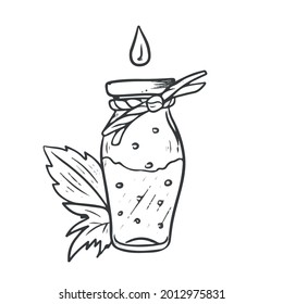 Una burla de una botella de cuentagotas cosméticos. Una gota de suero médico, botellas de vidrio. Matraz estético con cuentagotas. Una botella de una pipeta con colágeno de belleza, una botella con aceite natural.