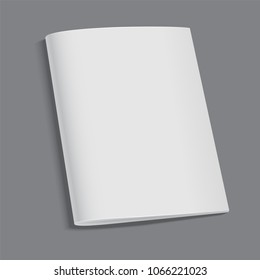 Mockup  cover book template on gray background.Vector Illustrator
