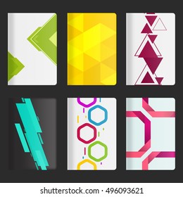 Mockup covers for tablet. Template case or sticker for technology device. Graphics for branding, advertising, business and corporate identity. Vector illustration