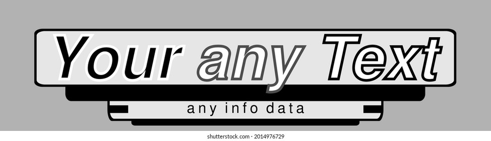 La búsqueda para crear un logotipo de la empresa incluye el texto principal y una línea adicional de datos en el ejemplo inferior, en blanco y negro con tres opciones para escribir el nombre más el lema 
