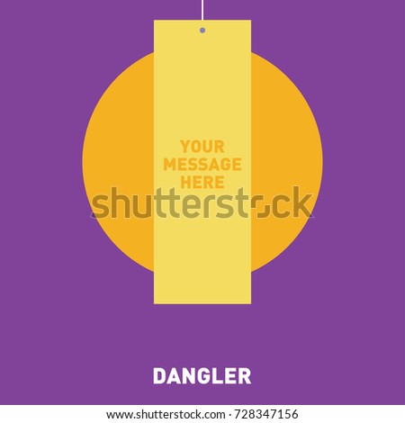 Download Mockup Dangler Stock Vector (Royalty Free) 728347156 ...