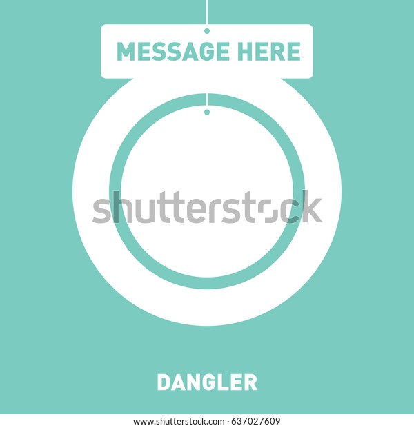 Download Mockup Dangler Stock Vector Royalty Free 637027609