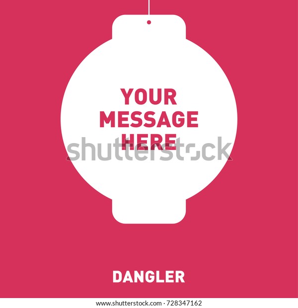 Download Mockup Dangler Stock Vector Royalty Free 728347162