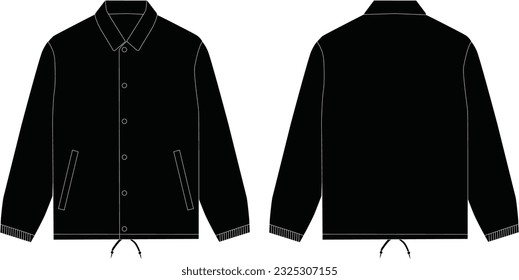 Mockup desain coach jacket parasut 