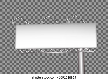 mockup design Billboard empty , advertising business media publish , large mockup vector template