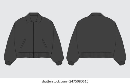 mockup design bomber jacket classic 