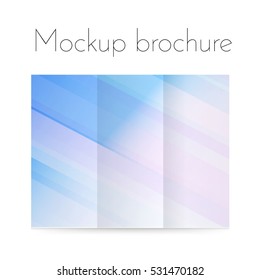 Mockup design brochure. Vector illustration.