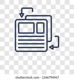 Mockup design icon. Trendy Mockup design logo concept on transparent background from web hosting collection