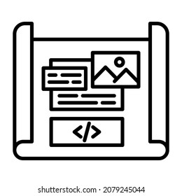 Mockup Design icon vector image. Can also be used for web apps, mobile apps and print media.