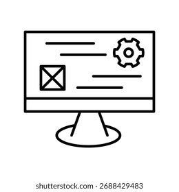 Mockup Design icon with white background vector stock illustration