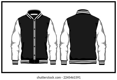 Mockup design for jacket varsity 