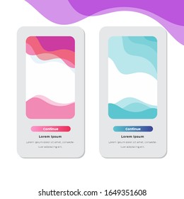 Mock-up Design Mobile Flach Design Design Design App Entwicklung mit Entwickler-Codierung und Zusammenarbeit. Vektorillustration.