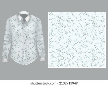 A mockup for design printing. Vector pattern shirt.