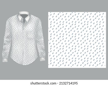 A mockup for design printing. Vector pattern shirt.