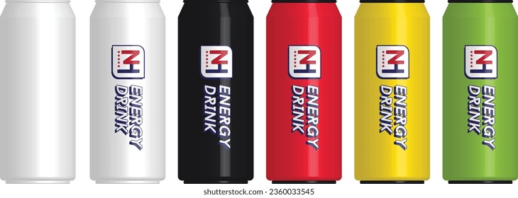 Mockup Design Tamplate Bottle Engergy Drink