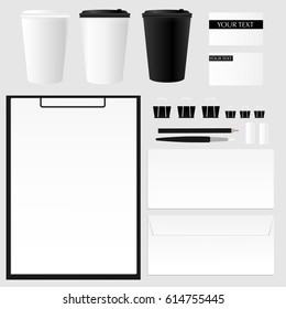 Mockup of food and coffee.