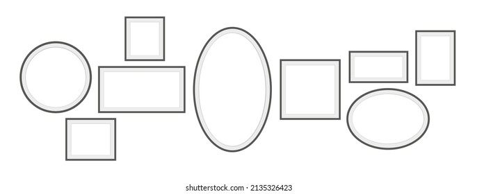 mock-up frame on white background