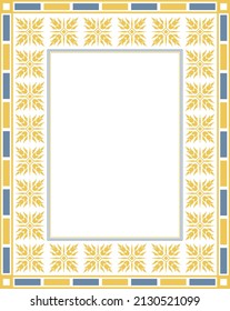 Mockup frame with a pattern in the style of gothic